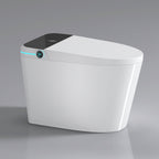 Modern Smart Toilet with Built-In Bidet and Advanced Features - White