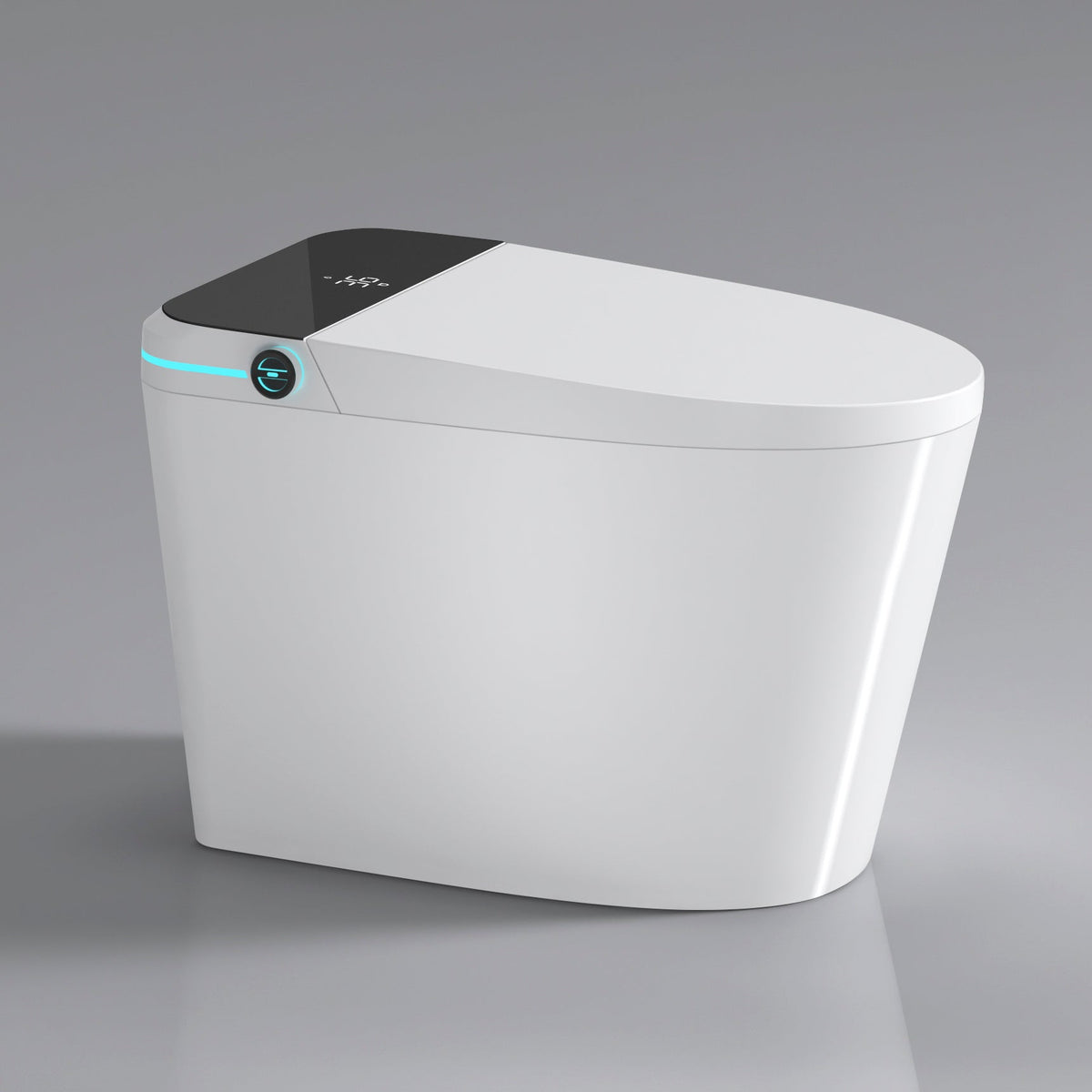 Modern Smart Toilet with Built-In Bidet and Advanced Features - White