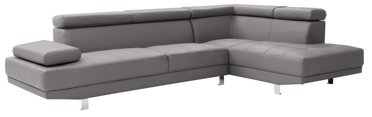 Comfort Stationary Sectional with Adjustable Features - Multiple Colors