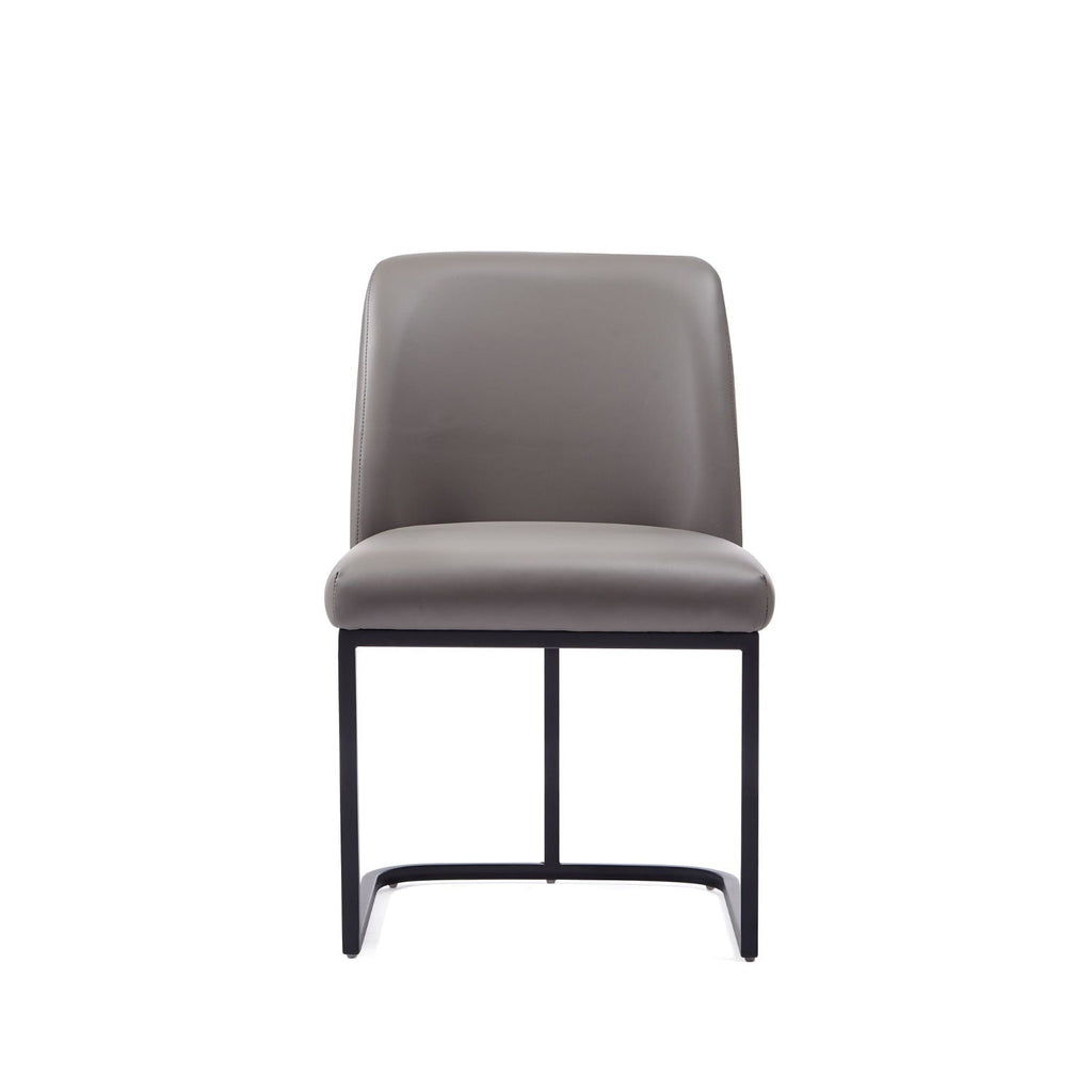 Serena Dining Chair with Geometric Metal Base - Available in Multiple Colors