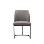 Serena Dining Chair with Geometric Metal Base - Available in Multiple Colors