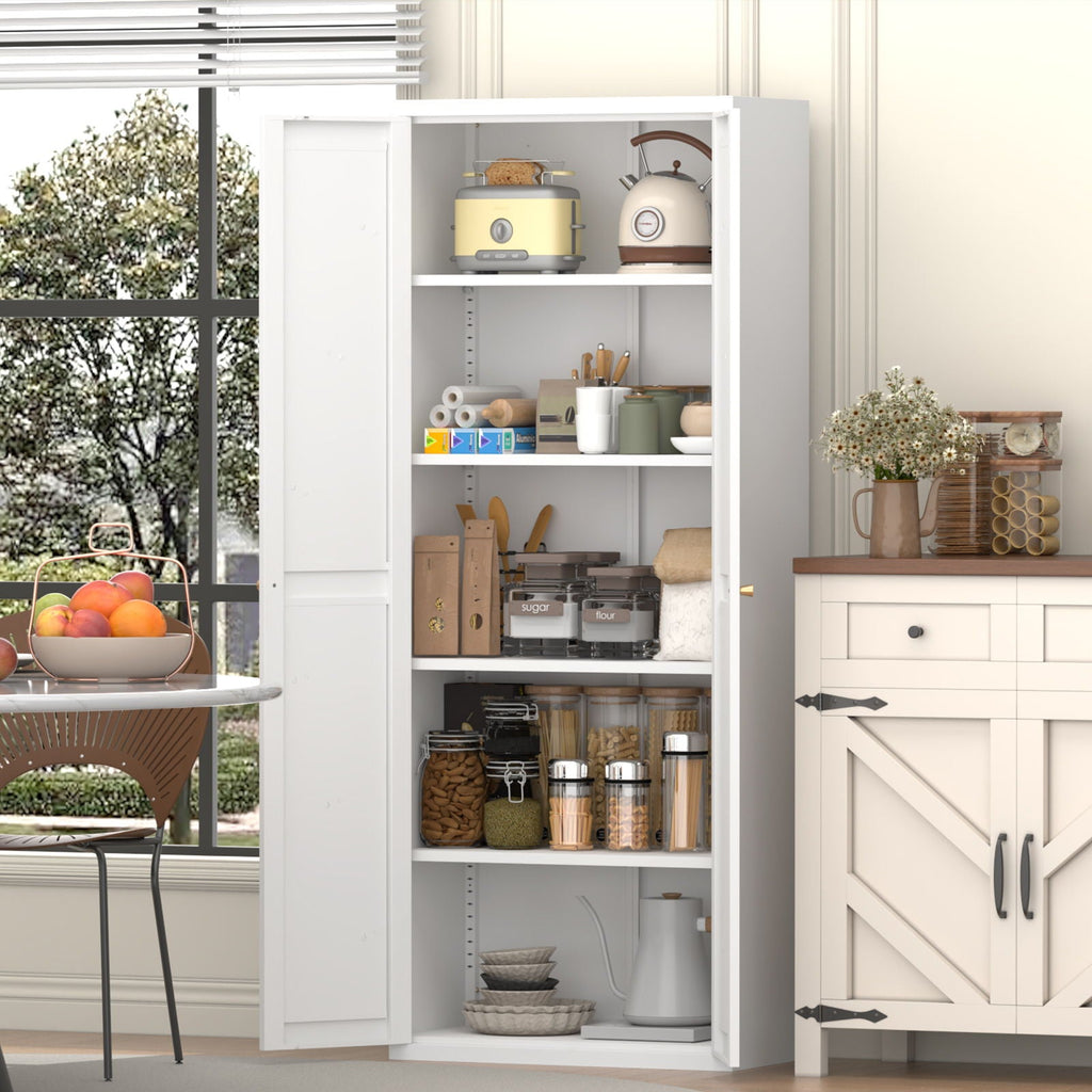 Adjustable 2 Door Storage Cabinet With Adjustable Shelves