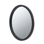 Circle Wall Mirror with Wooden Frame - Black, Light Brown, Dark Brown