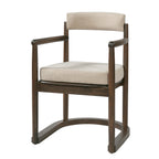2 Pack Rubberwood Dining Arm Chairs