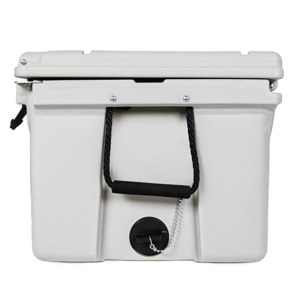 110 Quart Heavy-Duty Cooler with 2.4" Foam Insulation - White