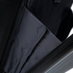 ABS Spinner Wheel Luggage Set with Cosmetic Case - Black