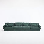 Modular Sectional Sofa Cloud Couch with Deep Seating - Light Flannelette