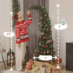 6 ft Prelit Whimsical Christmas Tree with 200 Lights - Bent Top