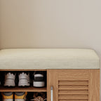 Multi Functional Shoe Storage Cabinet with Bench - Particle Board & MDF
