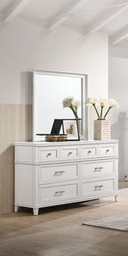 6 Drawer Dresser with Ample Storage - White or Gray
