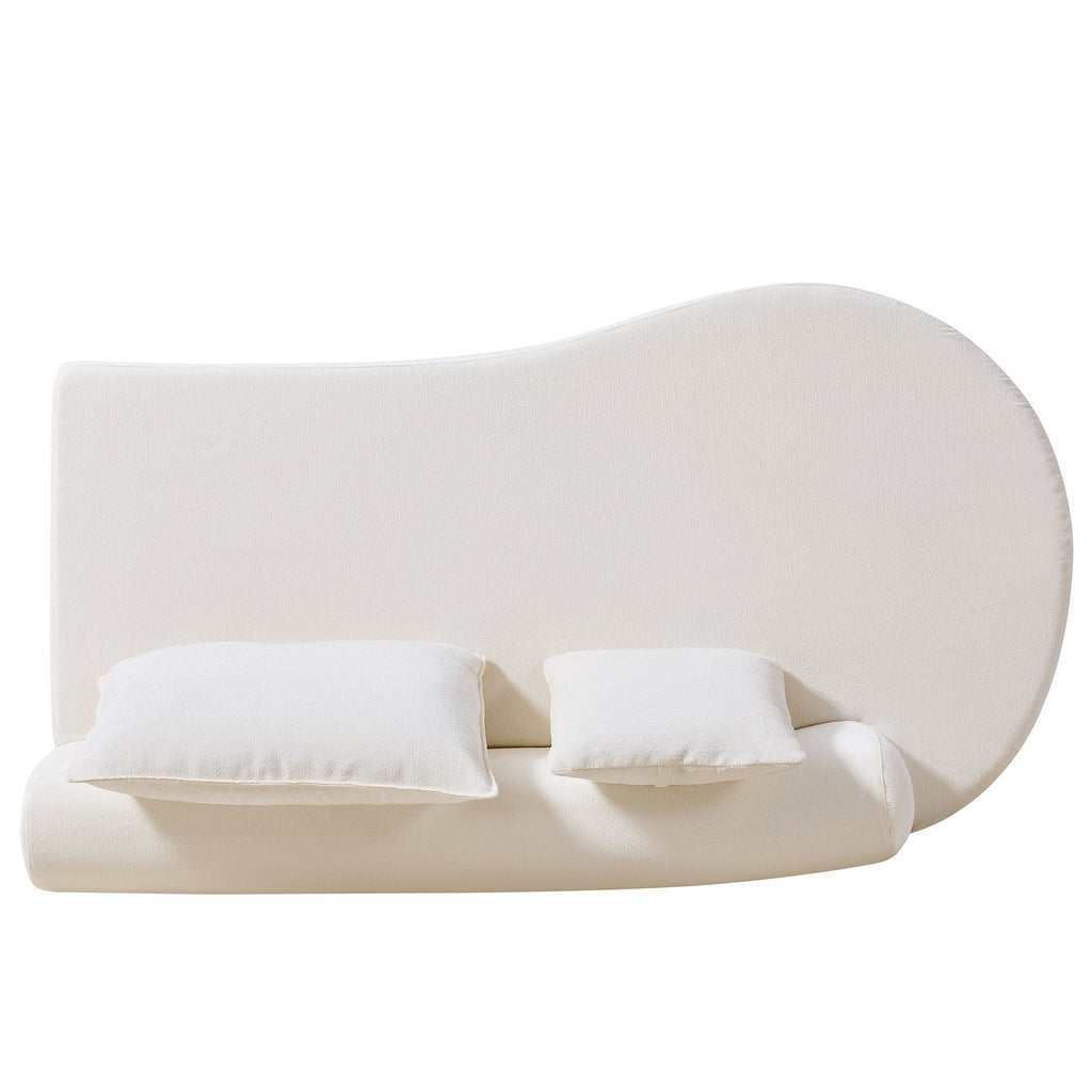 Modern Curved Modular Sectional Sofa with Modular Design - 138.6" Wide