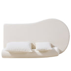Modern Curved Modular Sectional Sofa with Modular Design - 138.6" Wide
