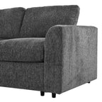 130.3" Modular Sectional Sofa with Deep Seat Comfort - Chenille