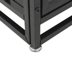 Extra Large Heavy Duty Dog Crate with Removable Pans - Black