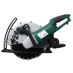 Portable Electric Circular Concrete Saw with 14" Wet/Dry Diamond Blade - Green
