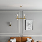 Courtyard 5 Light Candle Chandelier - Clear / Gold