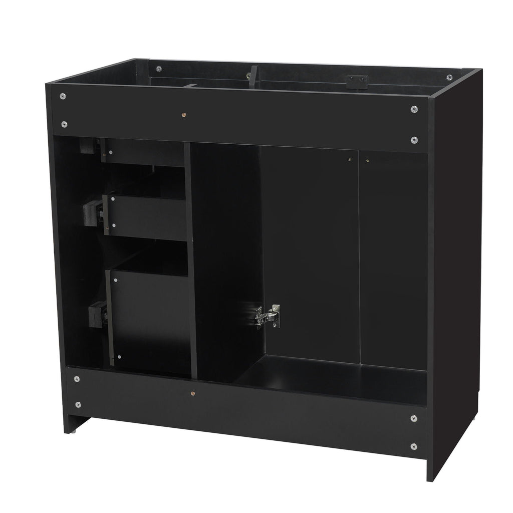 Retro Style Bathroom Vanity with Soft Closing Doors - Multiple Colors