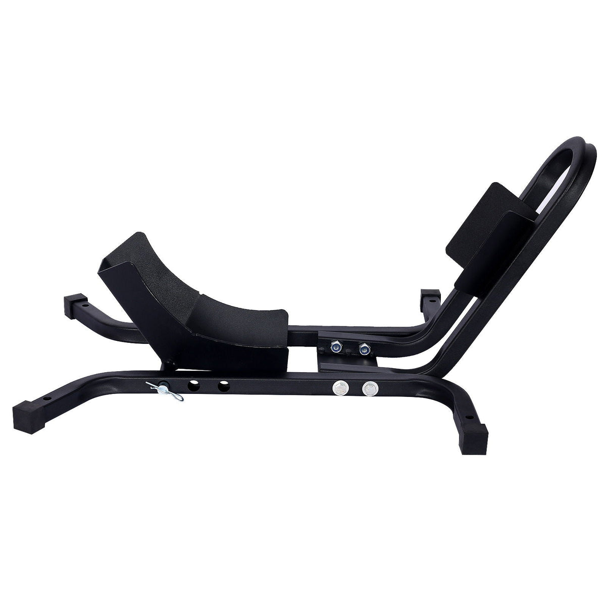Heavy Duty Motorcycle Front Tire Chock with 1200 lb Capacity - Black