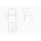 Gansevoort Armchair with Foam Cushion – Gray, Dark Gray or Beige