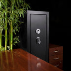 9.33 Cubic Ft Tall Biometric Rifle Safe with Quick Access - Black