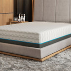 Copper Lux 14" Plush Memory Foam Mattress with Cooling Fabric - White