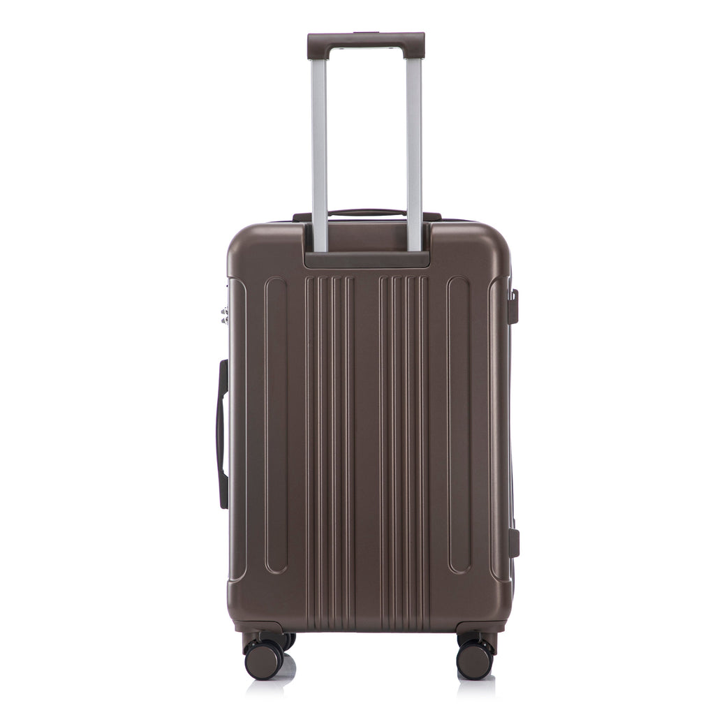 3 Piece ABS Spinner Wheel Luggage Set with Spinner Wheels - Brown