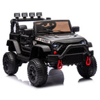 24V Kids Ride On Car with Remote Control and Bluetooth - Black