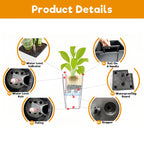 Tall Planters Set with Auto Watering and Water Level Monitor - Polypropylene