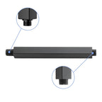Premium 8" Ceiling Mounted Shower Arm with Flange - Black or Gray