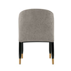 Ola Dining Chair with Solid Elm Wood Frame and High-Density Foam - Beige, Gray, or Dark Gray
