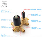 Modern 10" Wall Mounted Rainfall Shower Head System with Handheld Shower - Gold or Black