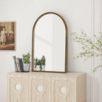 Arched Mirror with Shatterproof Glass - Silver or Gold