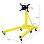 Folding Engine Stand with 360 Degree Adjustable Head - Yellow or Black