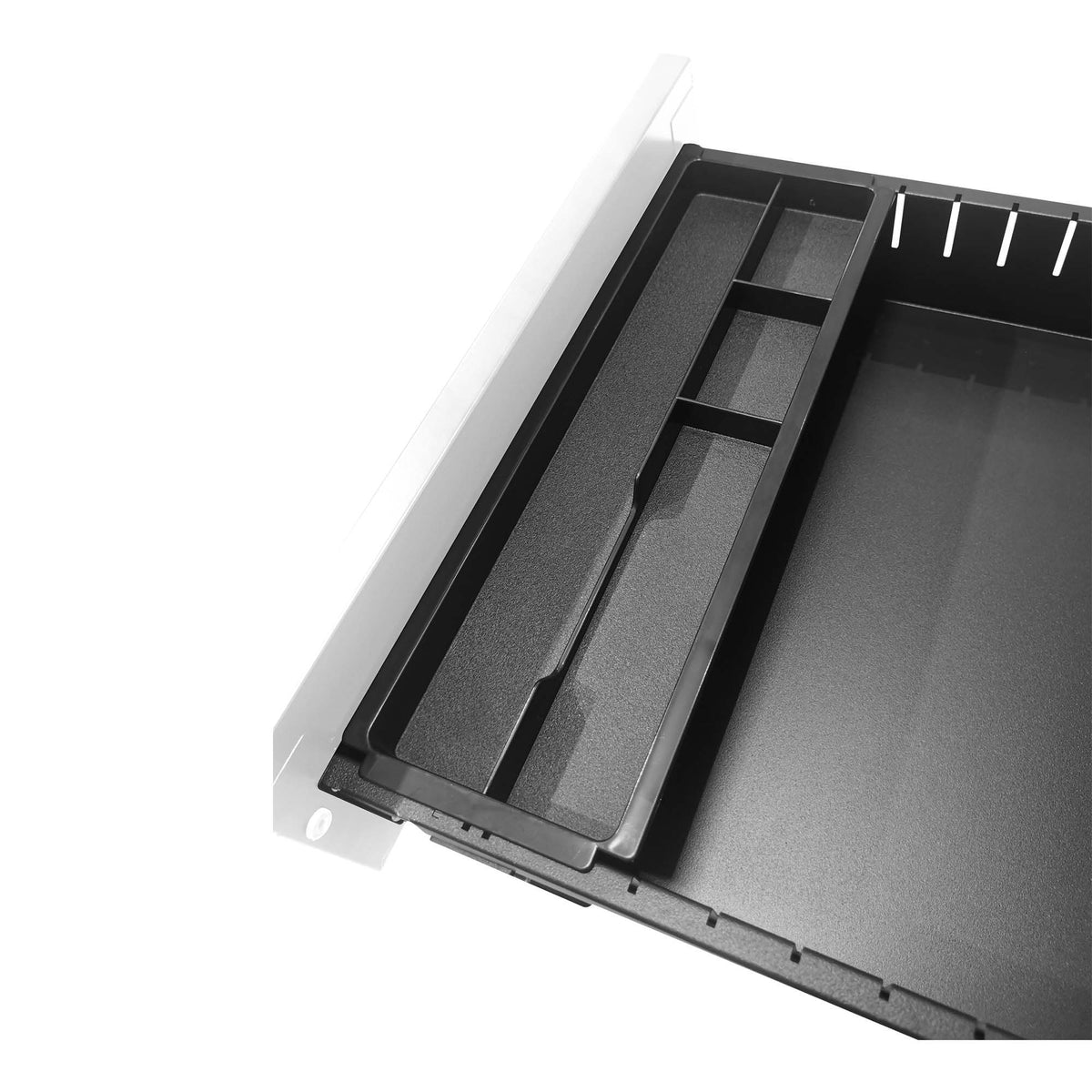 Metal Drawer Mobile File Cabinet with Lock for Secure Organization - White or Black