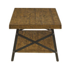 Modern Rustic Style Coffee Table with Spacious Top - Light or Dark Brown