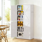 Kitchen Pantry Cabinet with Adjustable Shelves - Heavy Duty Storage - White