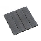 Weather Resistant Interlocking Deck Tiles - Light Brown or Dark Gray