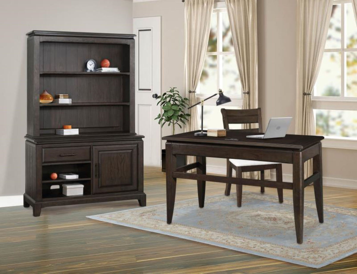 Chocolate Office Storage Credenza with Traditional Design - 47" Wide