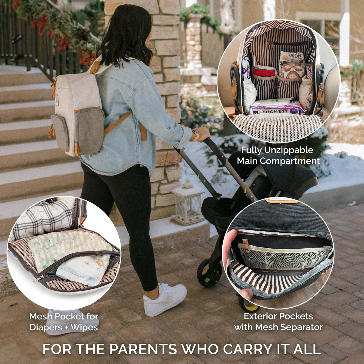 Parker Baby Co. Birch Bag Mini Diaper Backpack