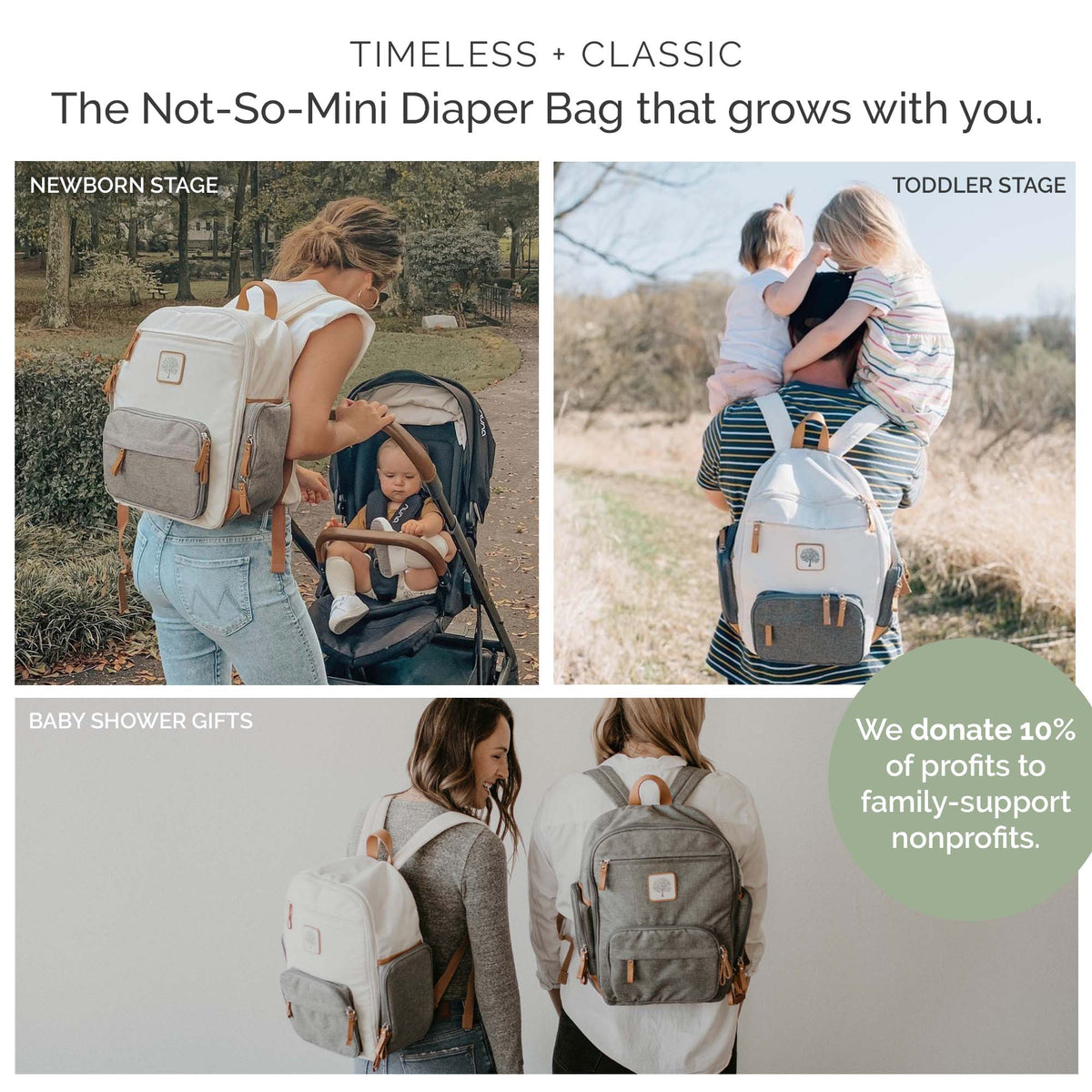 Parker Baby Co. Birch Bag Mini Diaper Backpack