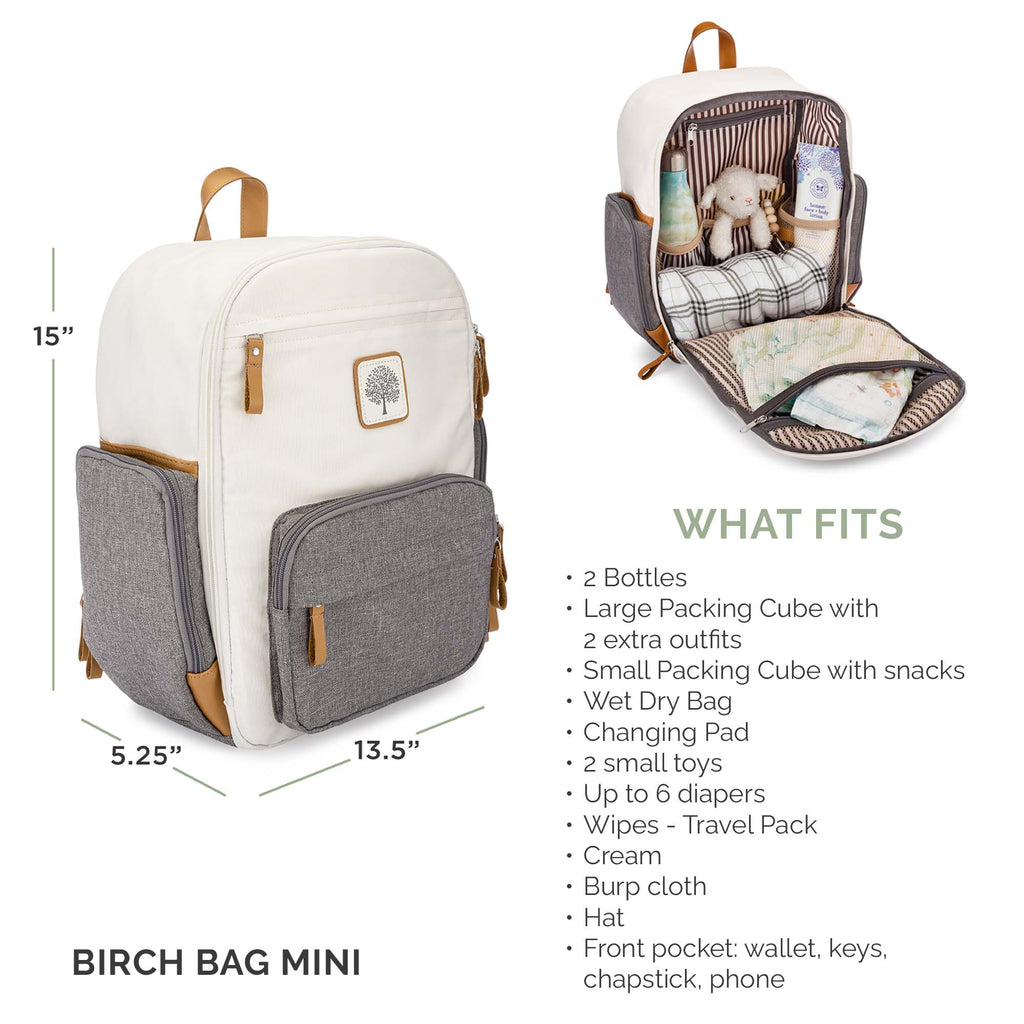 Parker Baby Co. Birch Bag Mini Diaper Backpack