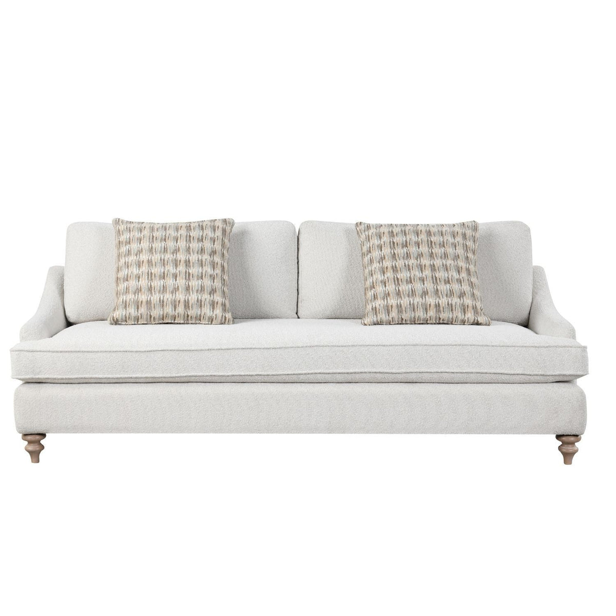 Off White Sofa Single with Reversible Cushion and 2 Pillows