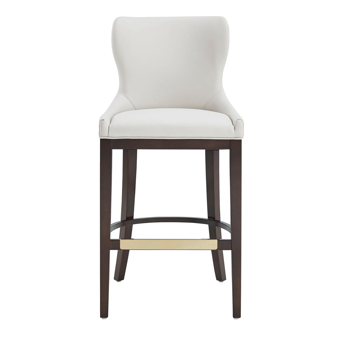 Bar Height Barstool with Backrest - White, Gray, Black
