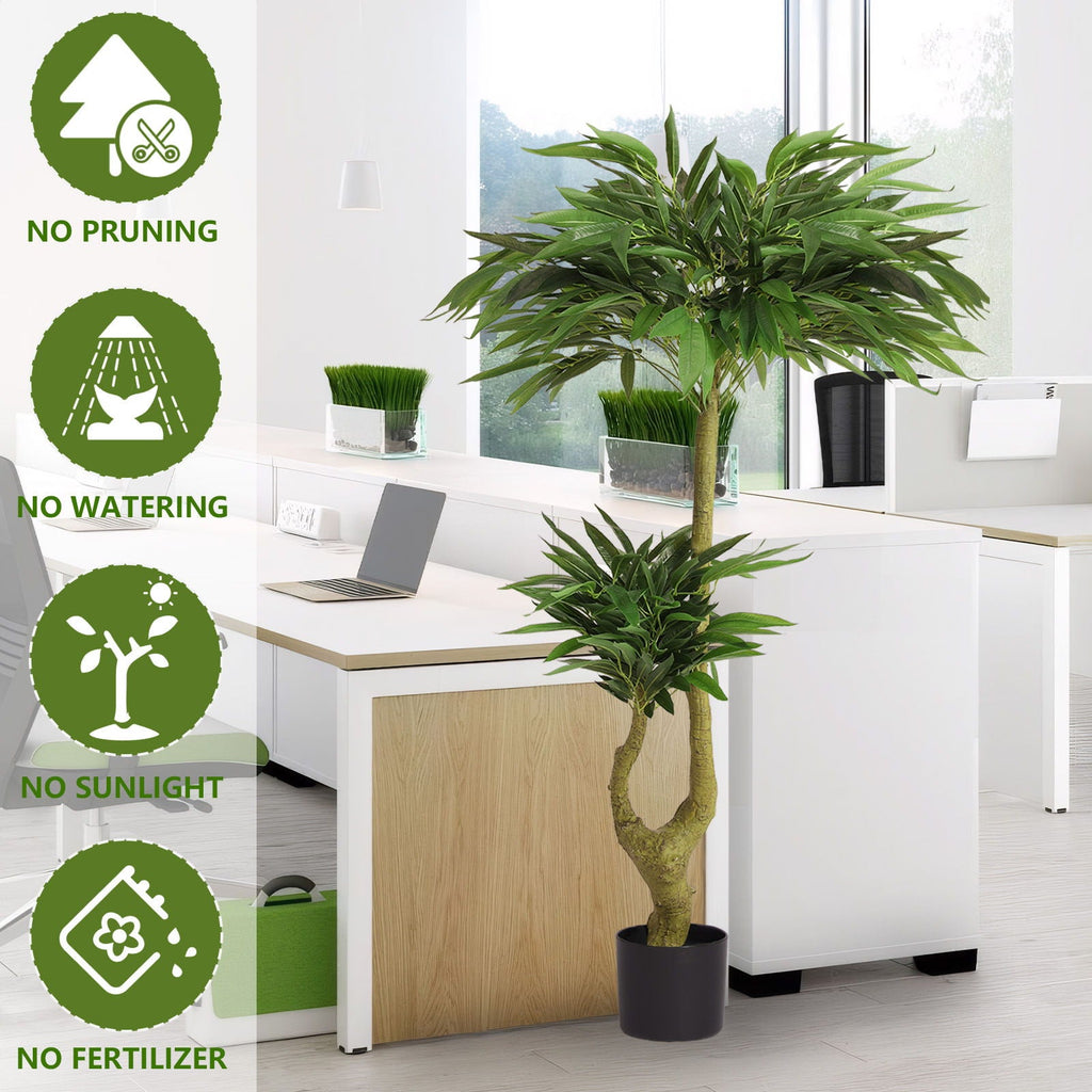 Artificial Dracaena Tree Indoor Faux Plant - 150Cm - Green