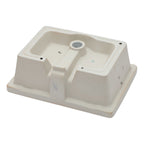 Modern Ceramic Rectangular Undermount Bathroom Sink with Overflow - White