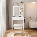 Small Makeup Vanity Desk with Mirror & LED Lights