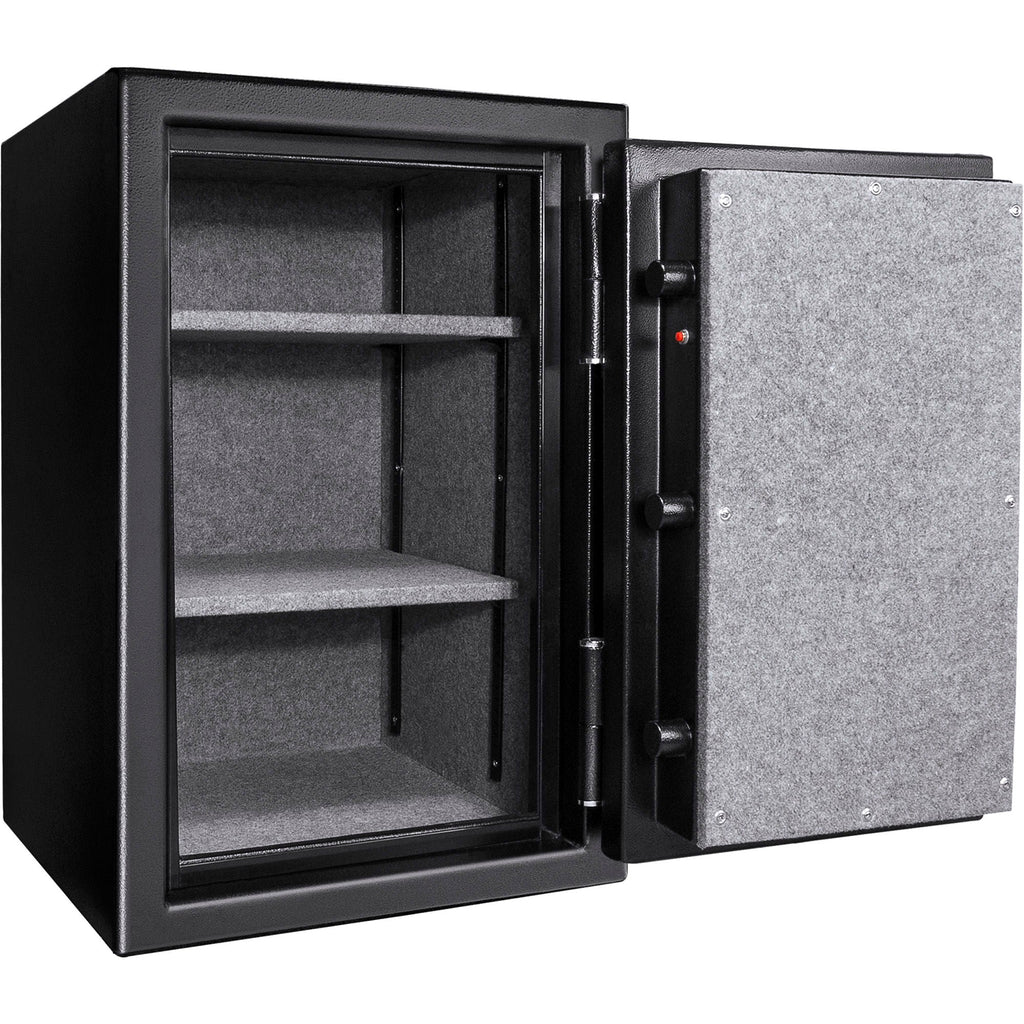 Fireproof Protection Safe Vault with Advanced Locking Mechanism - Black