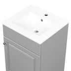 Bathroom Vanity with Sink and Adjustable Shelf - Multiple Colors