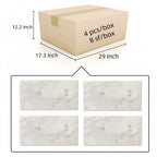 Textured 3D Decorative Tiles with Polished Marble Surface - Yellow, Gray, or White