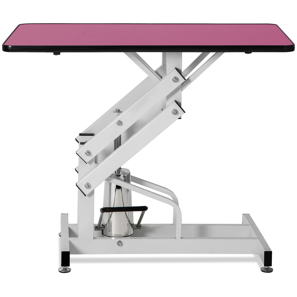 Hydraulic Pet Grooming Table with Adjustable Height - Purple or Pink